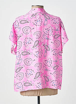 Chemisier manches courtes manches courtes rose JUBYLEE femme