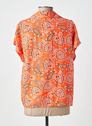 Chemisier manches courtes manches courtes orange JUBYLEE femme