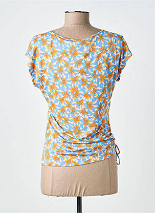 T-shirt imprimé fantaisie manches courtes bleu SURKANA femme