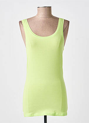Débardeur coupe ajustée sans manche vert B.YOUNG femme