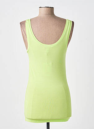 Débardeur coupe ajustée sans manche vert B.YOUNG femme