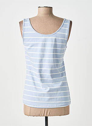 Débardeur stretch sans manche bleu JENSEN femme