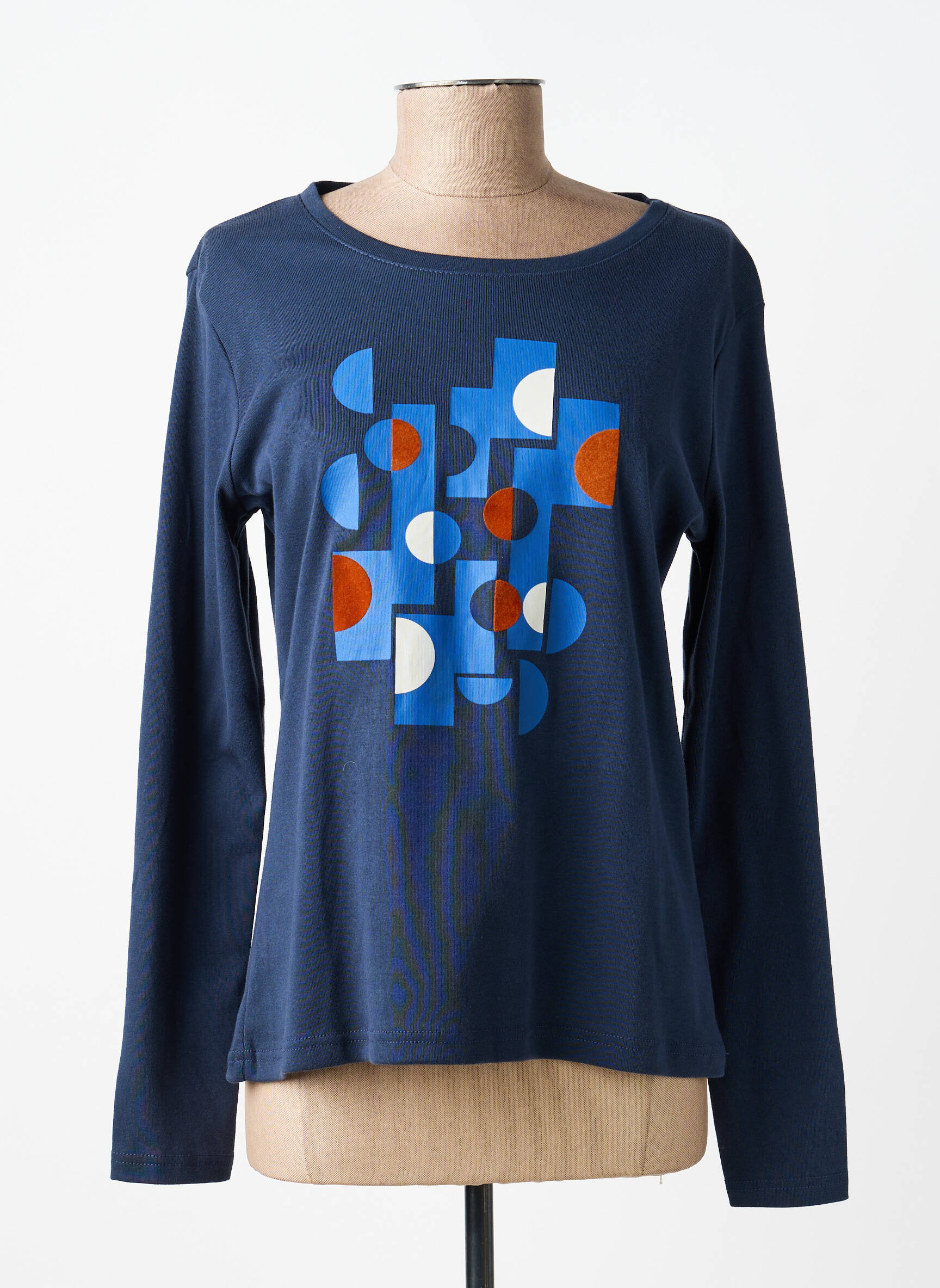 T-shirt manches longues manches longues bleu TELMAIL femme