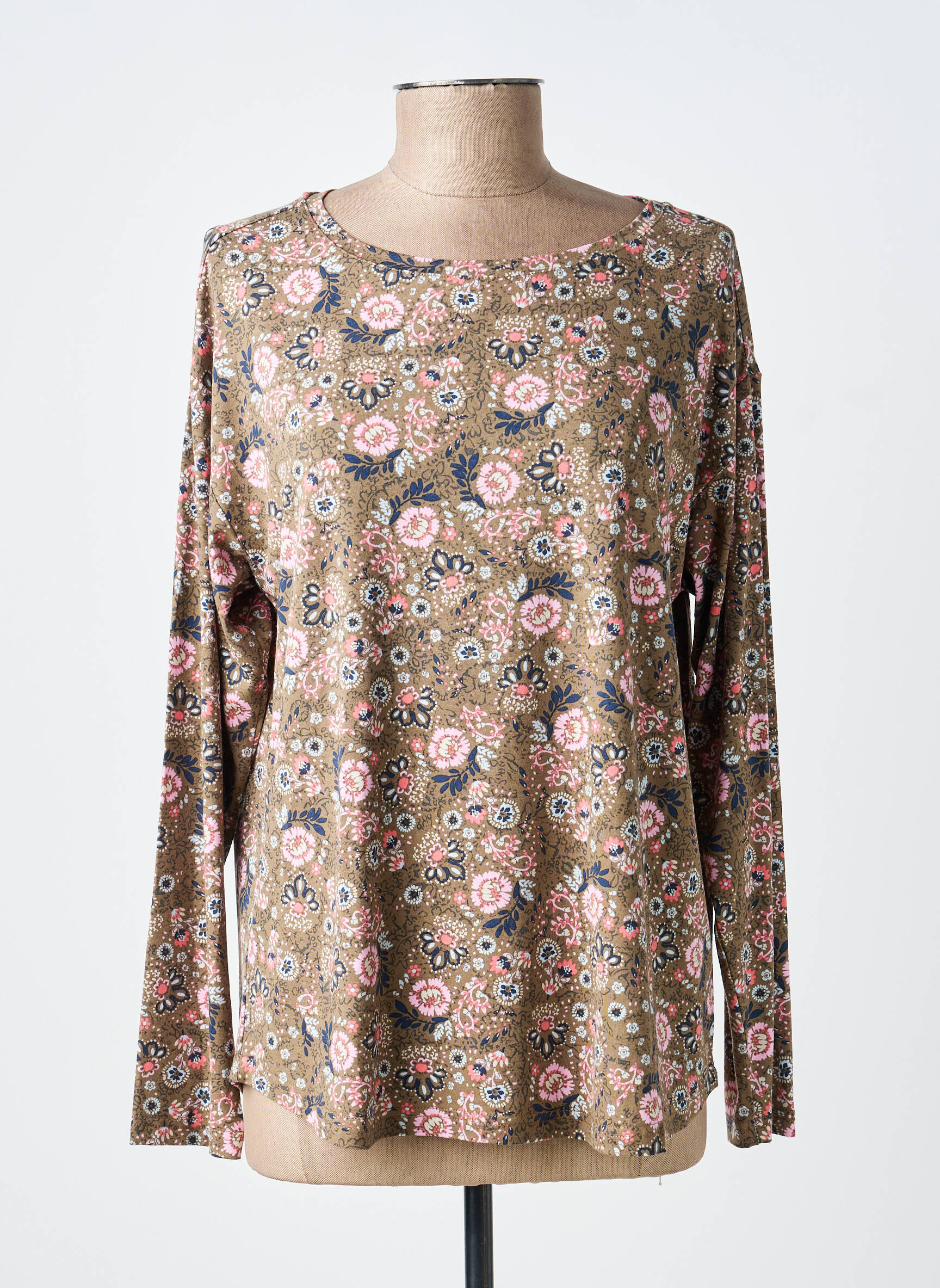 T-shirt manches longues manches longues marron JENSEN femme