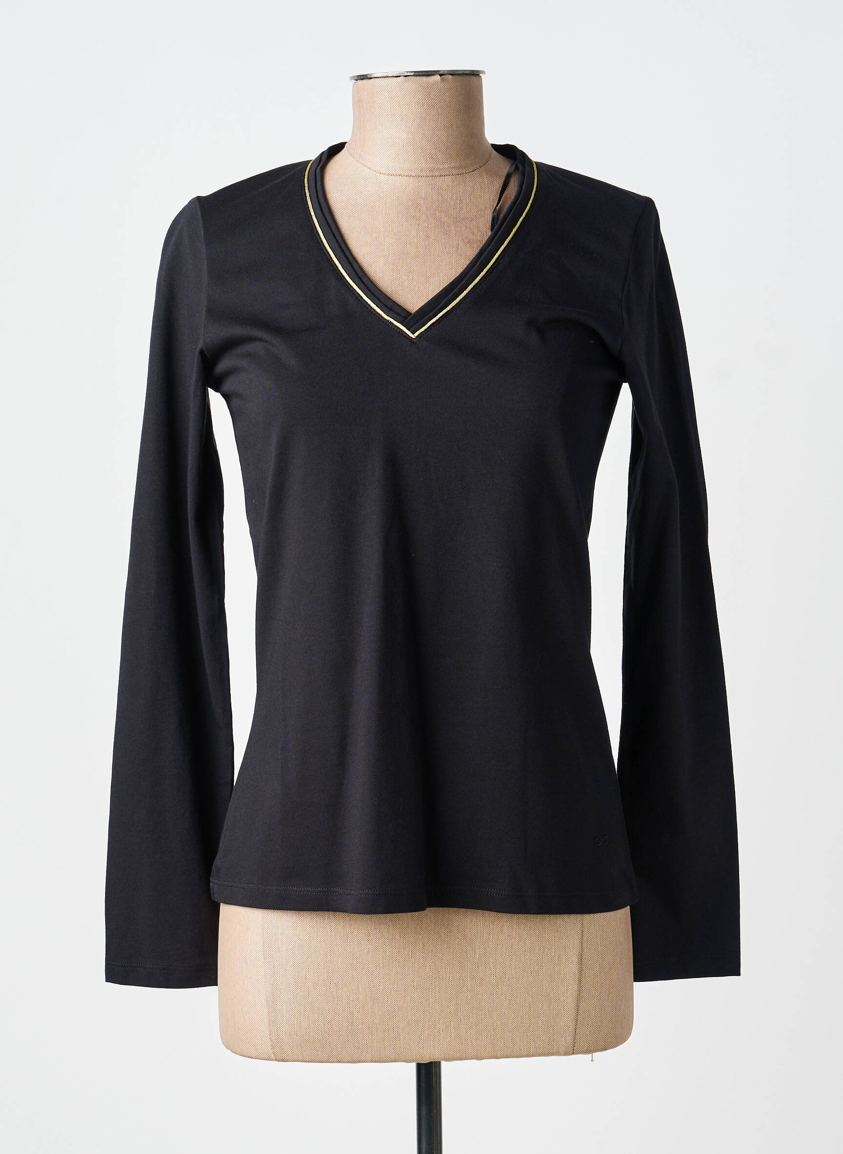 T-shirt manches longues manches longues noir JULIE GUERLANDE femme