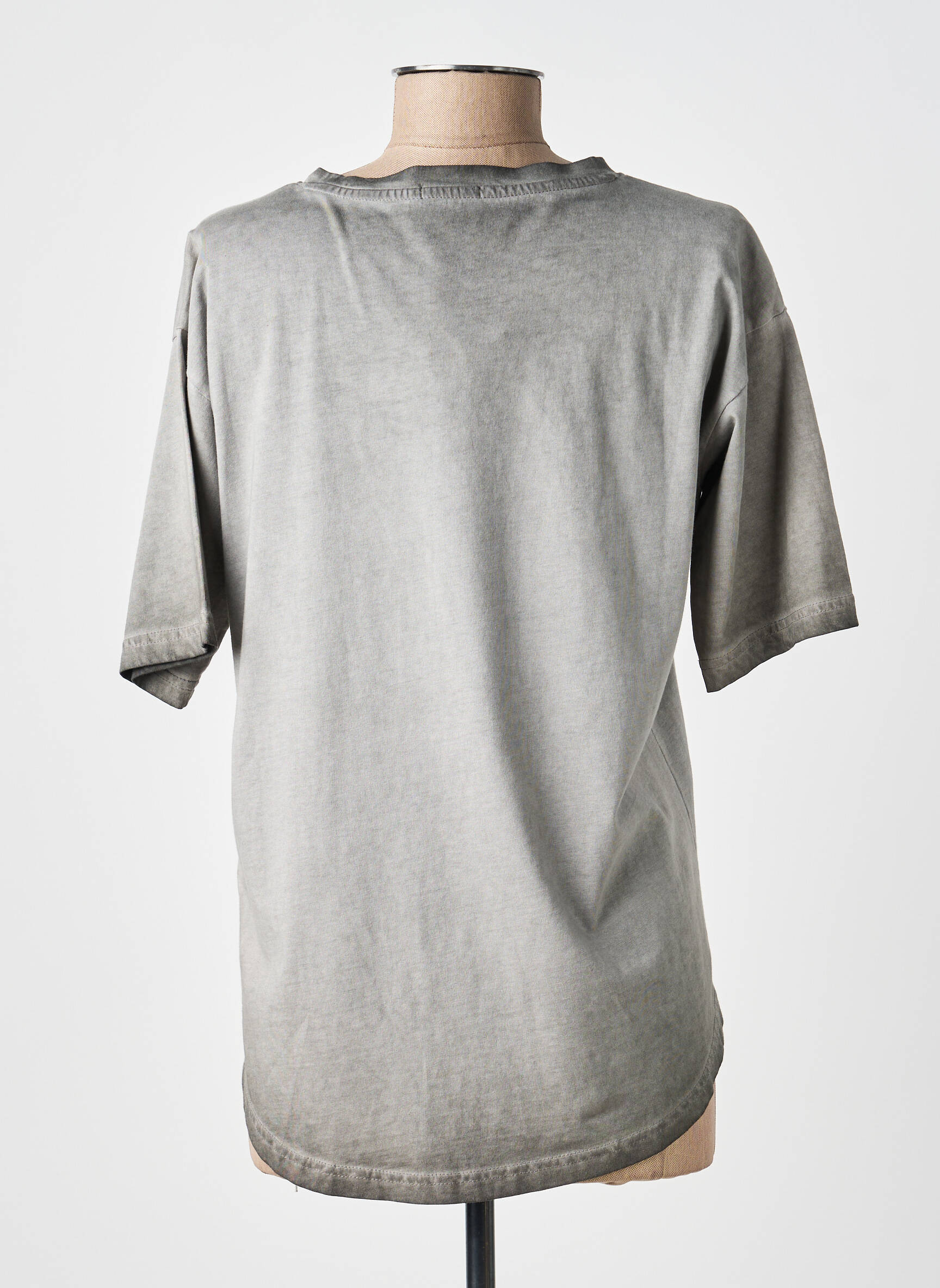 T-shirt coupe droite manches courtes gris JENSEN femme