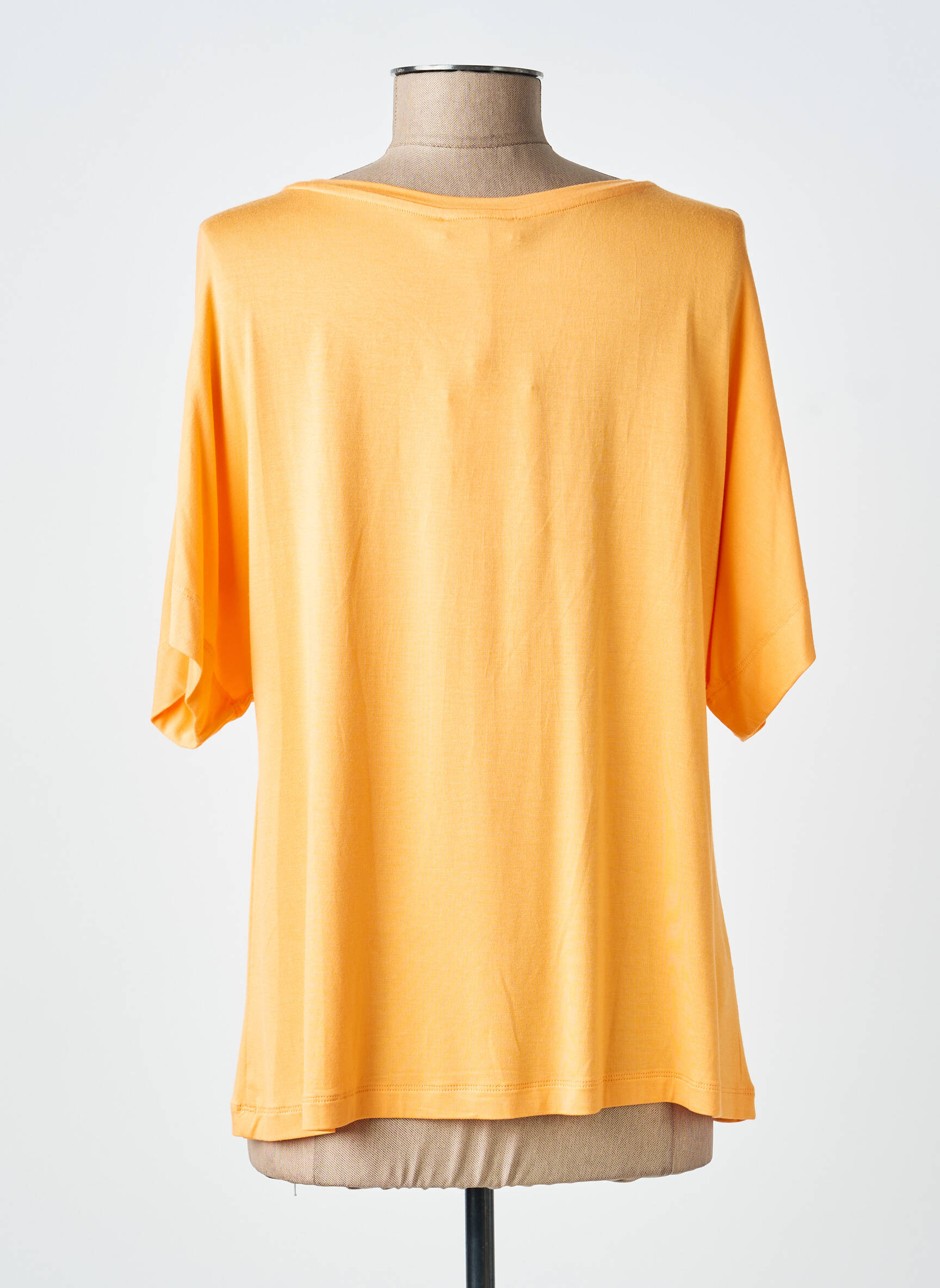 T-shirt coupe droite manches courtes orange SURKANA femme