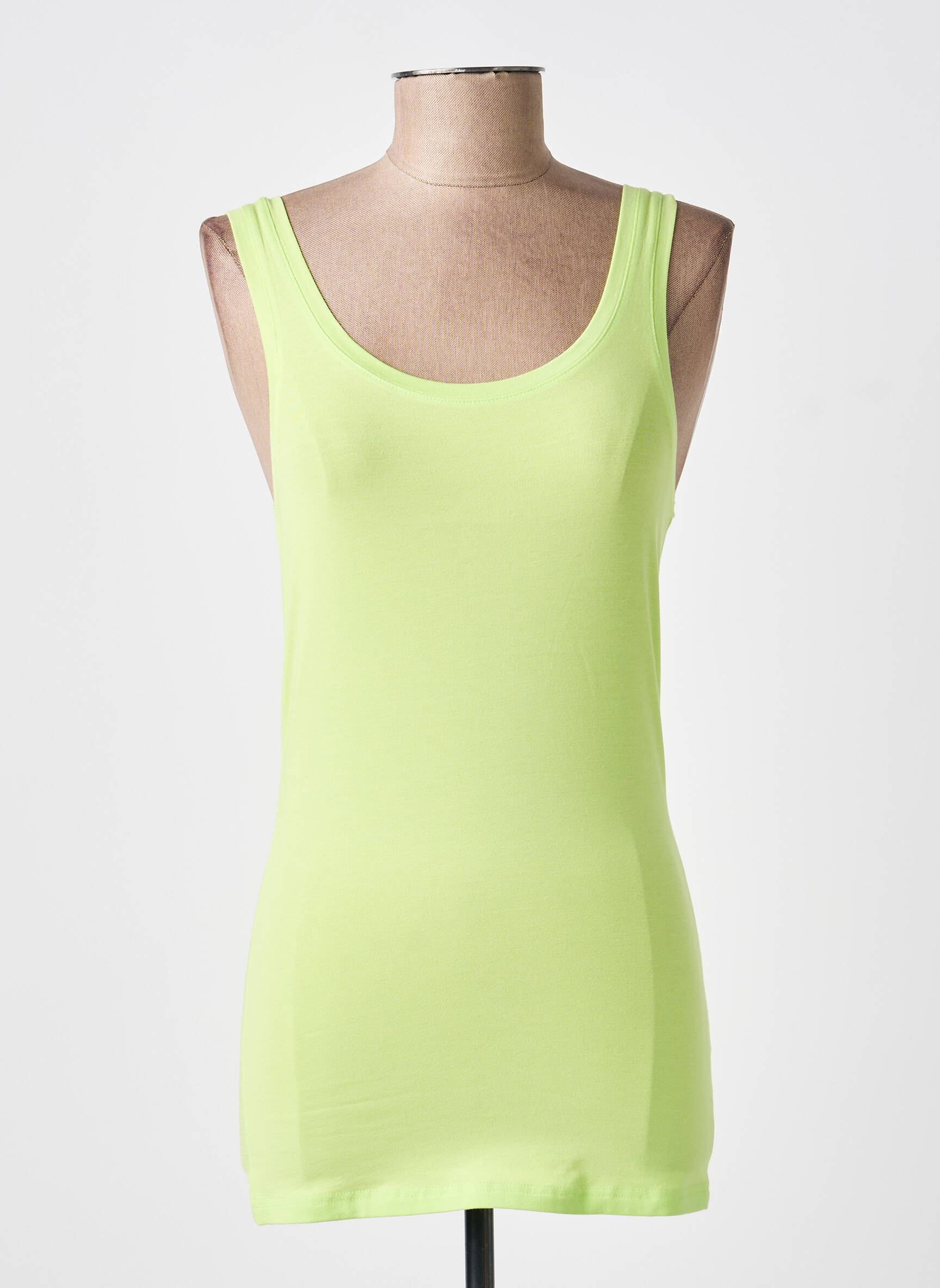 Débardeur coupe ajustée sans manche vert B.YOUNG femme