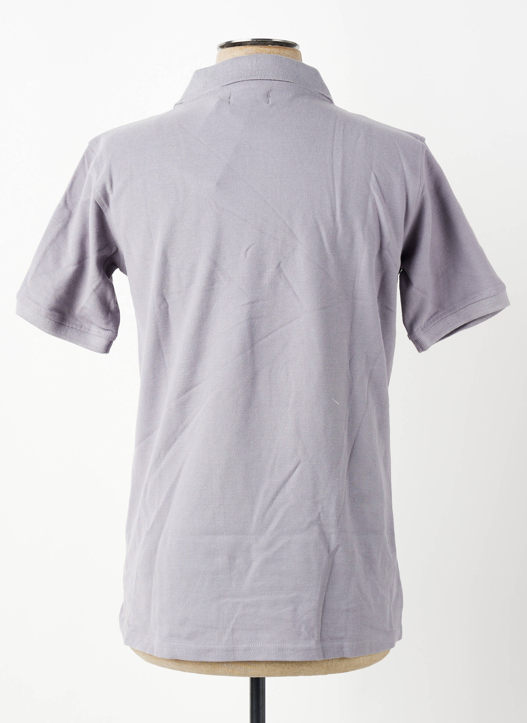 Polo coupe droite manches courtes gris GWEN & BLACK homme