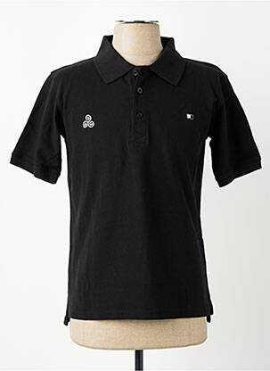 Polo coupe droite manches courtes noir GWEN & BLACK homme