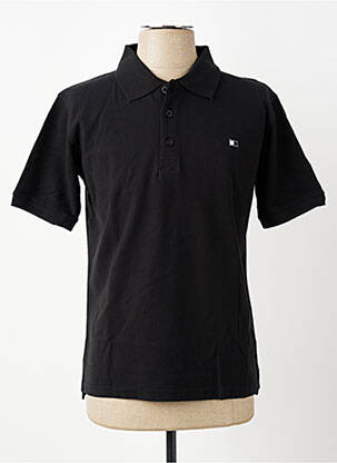 Polo coupe droite manches courtes noir GWEN & BLACK homme