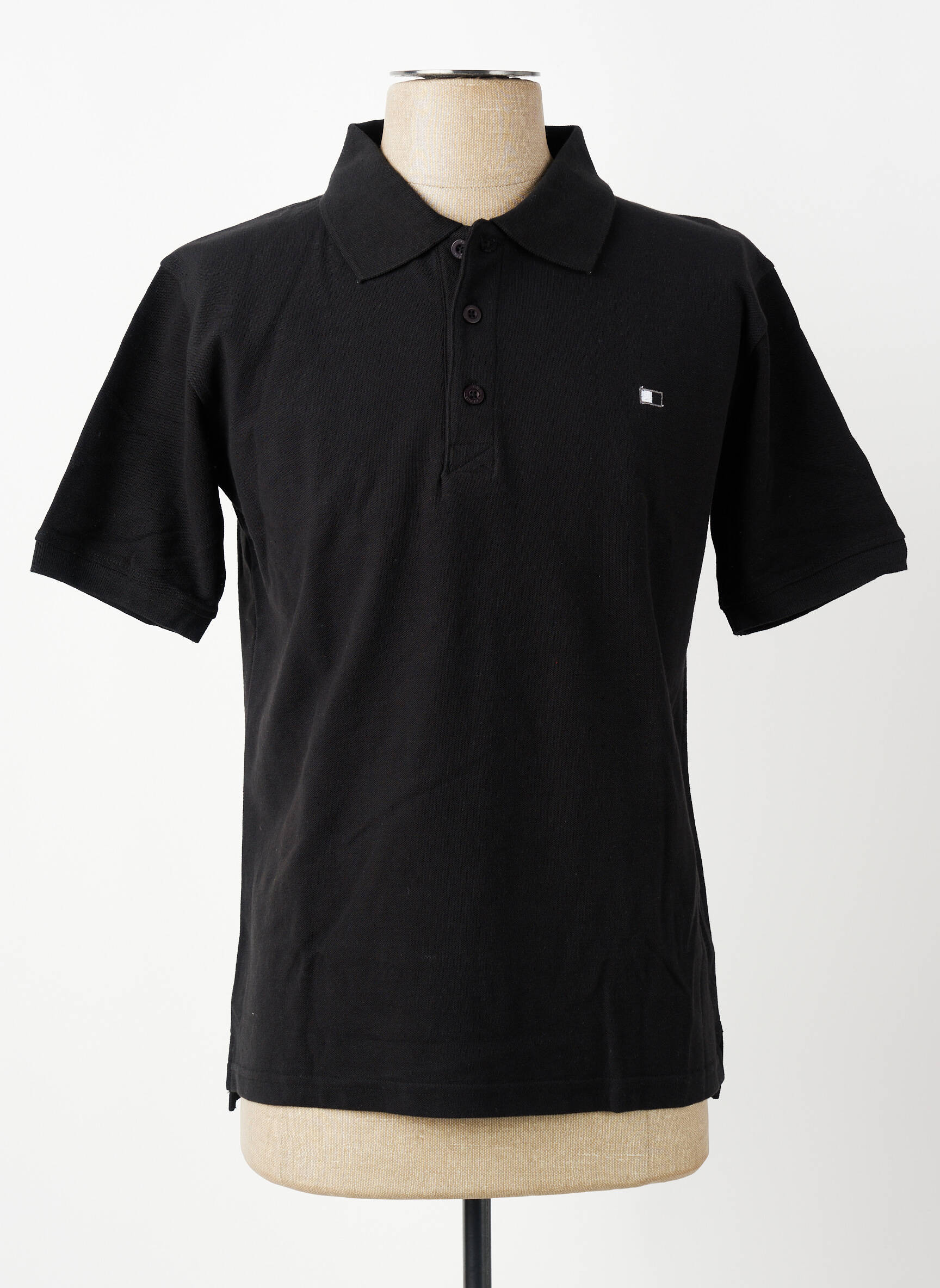 Polo coupe droite manches courtes noir GWEN & BLACK homme