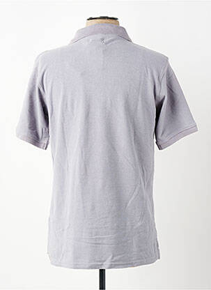 Polo coupe droite manches courtes gris GWEN & BLACK homme