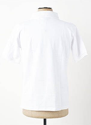 Polo coupe droite manches courtes blanc GWEN & BLACK homme