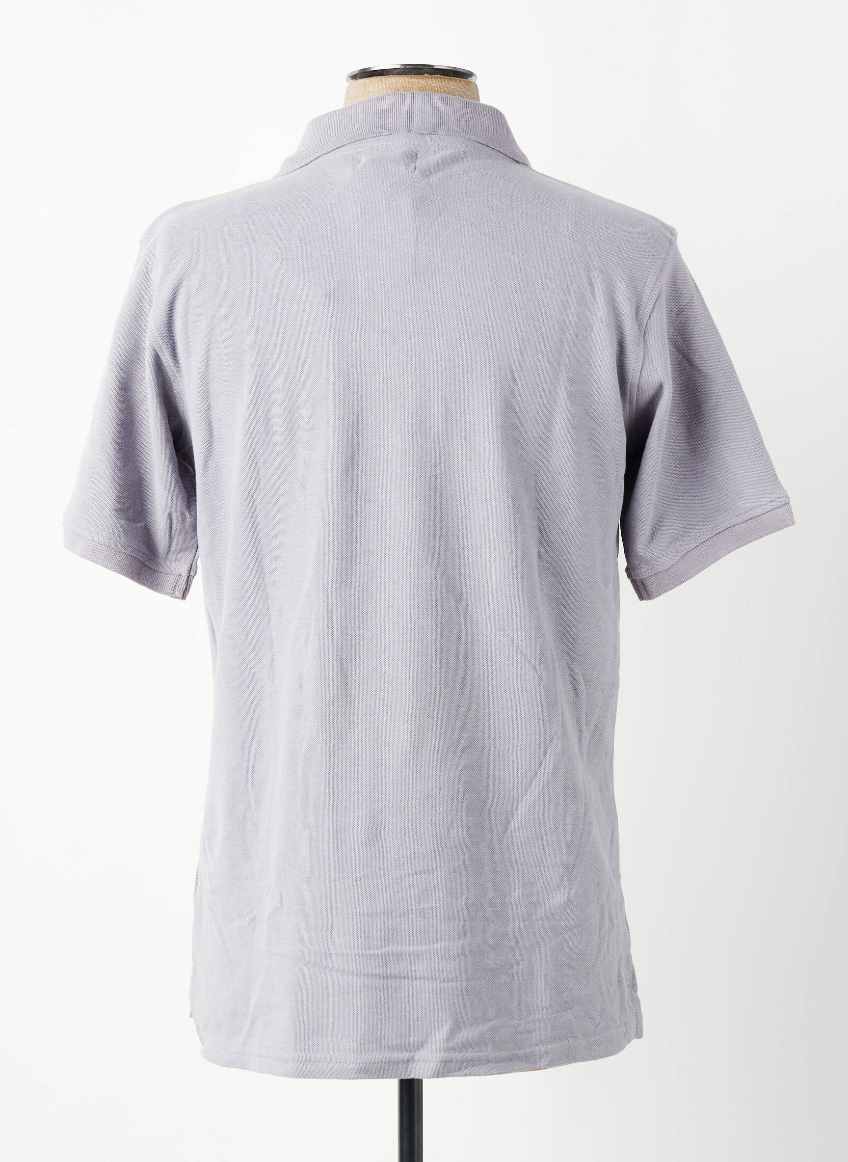 Polo coupe droite manches courtes gris GWEN & BLACK homme