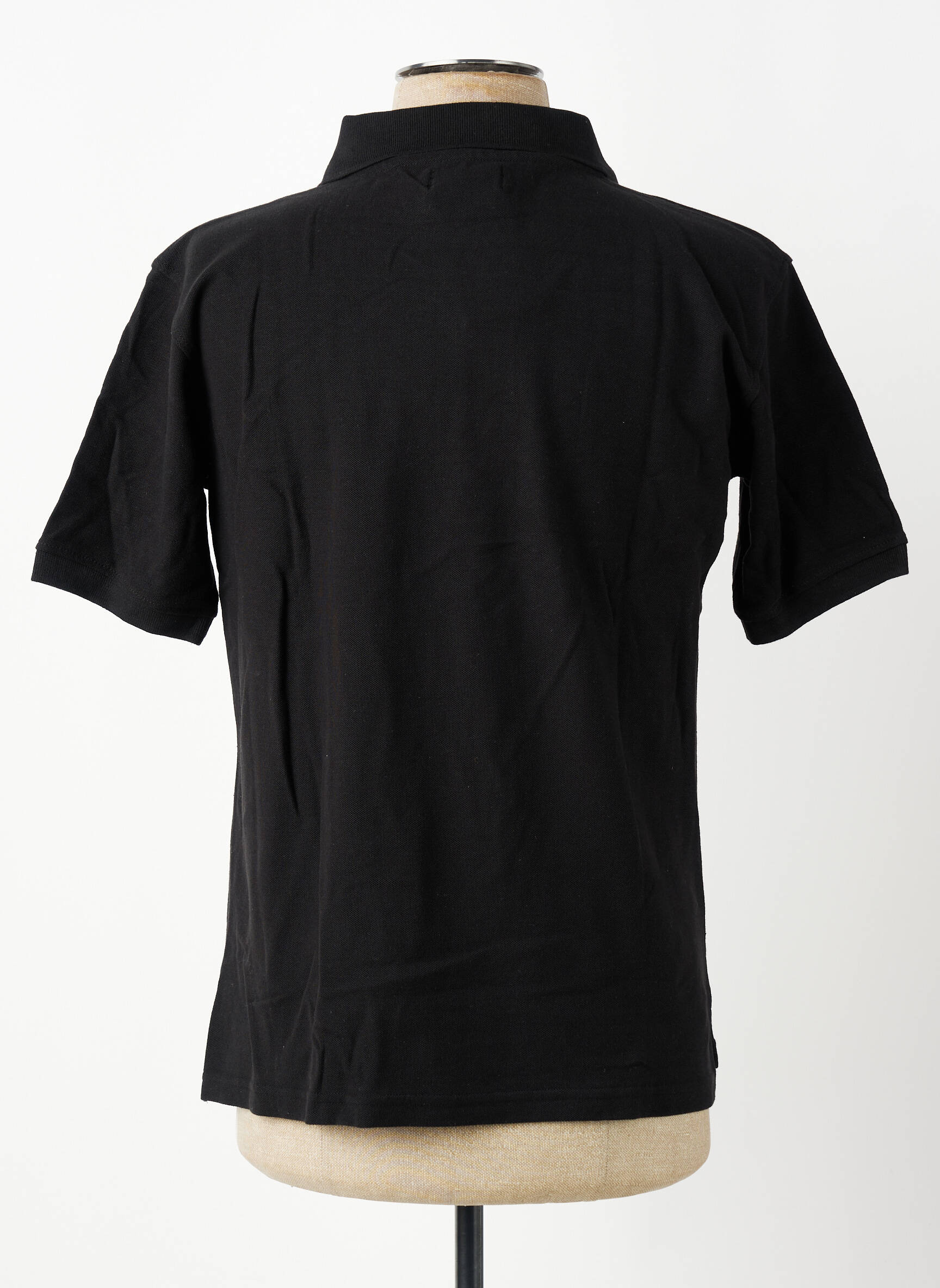 Polo coupe droite manches courtes noir GWEN & BLACK homme