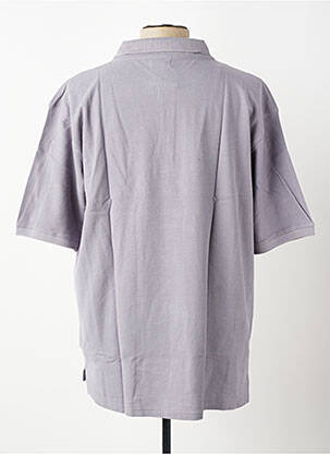 Polo coupe droite manches courtes gris GWEN & BLACK homme
