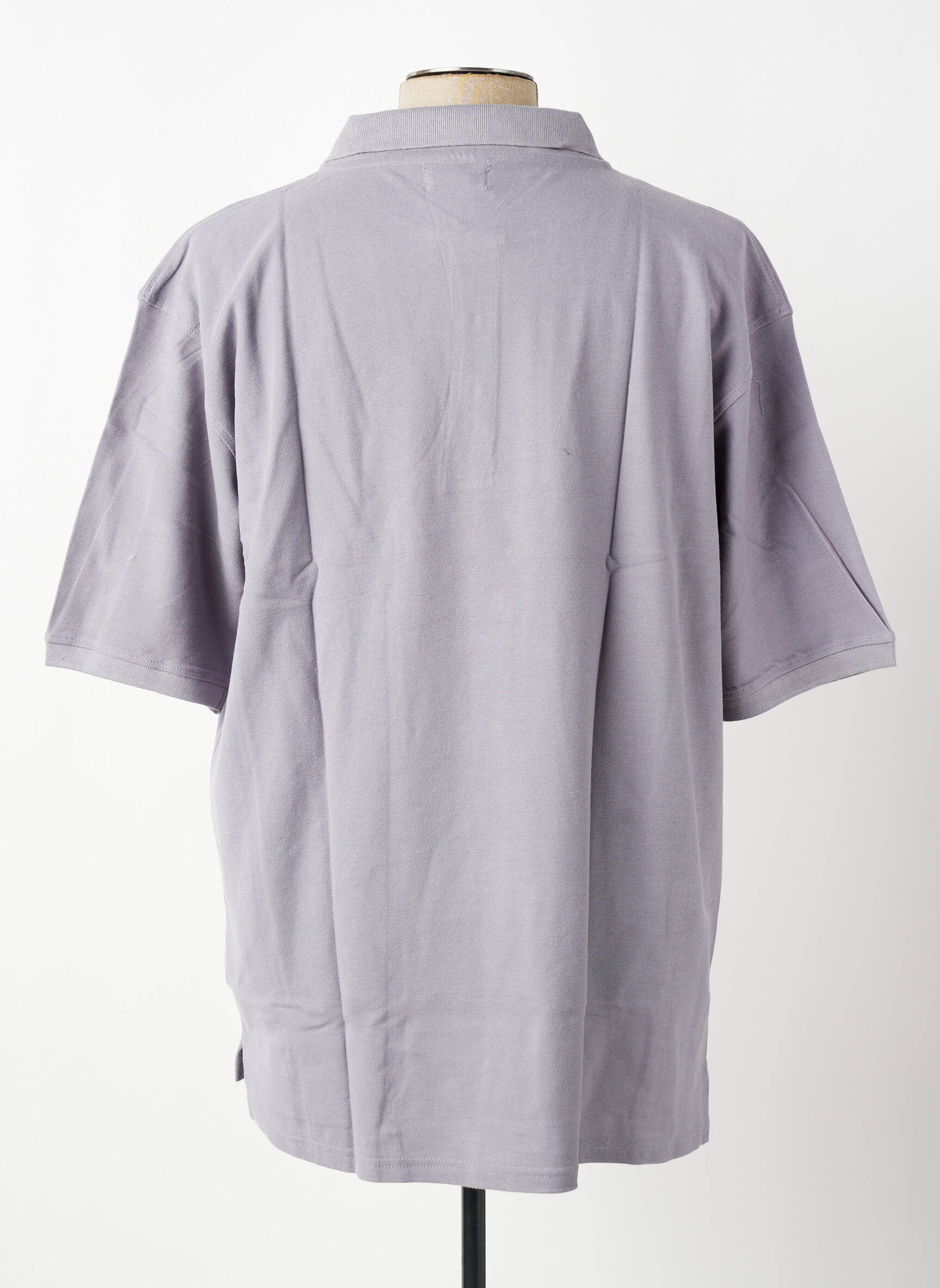 Polo coupe droite manches courtes gris GWEN & BLACK homme