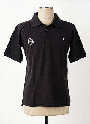 Polo coupe droite manches courtes noir GWEN & BLACK homme