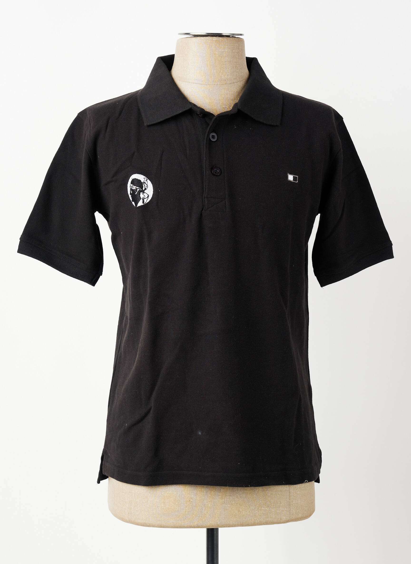 Polo coupe droite manches courtes noir GWEN & BLACK homme