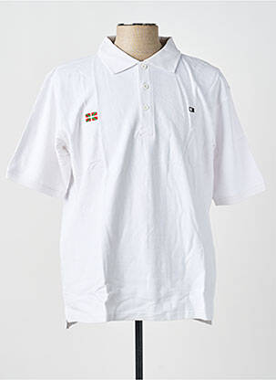 Polo coupe droite manches courtes blanc GWEN & BLACK homme