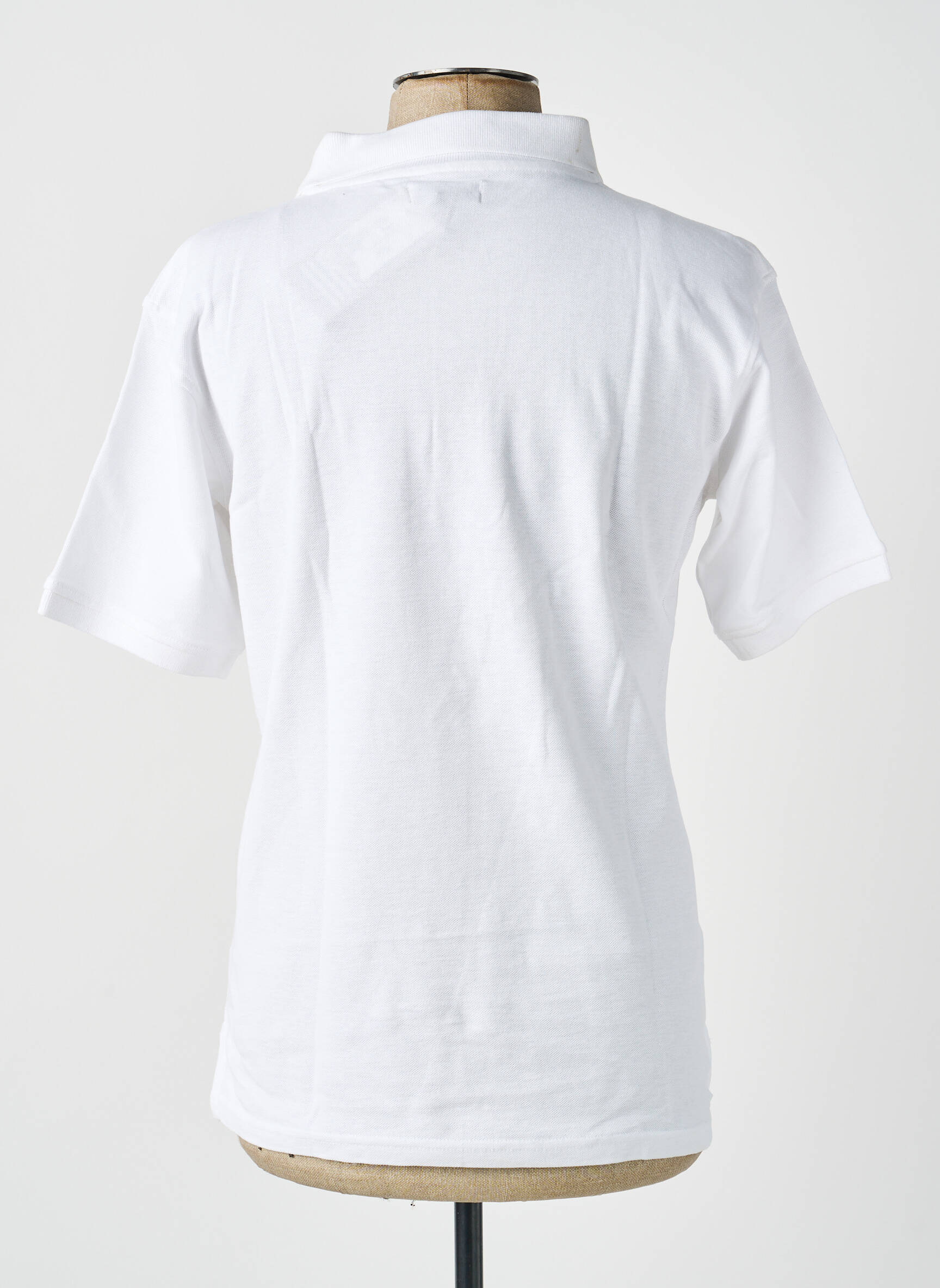 Polo coupe droite manches courtes blanc GWEN & BLACK homme