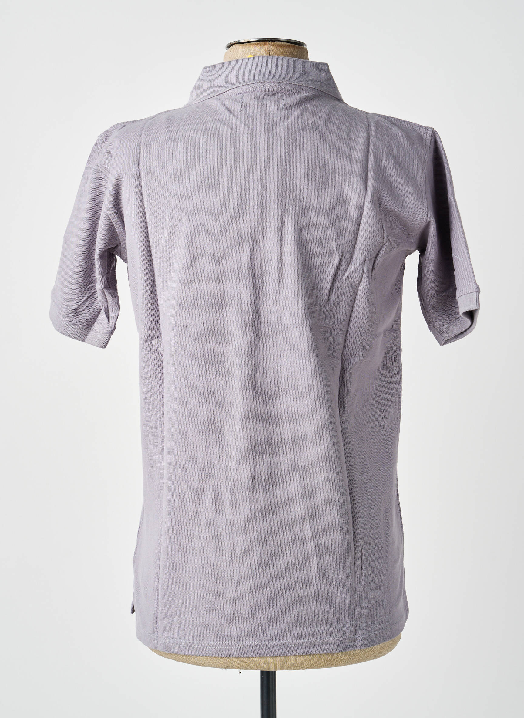 Polo coupe droite manches courtes gris GWEN & BLACK homme