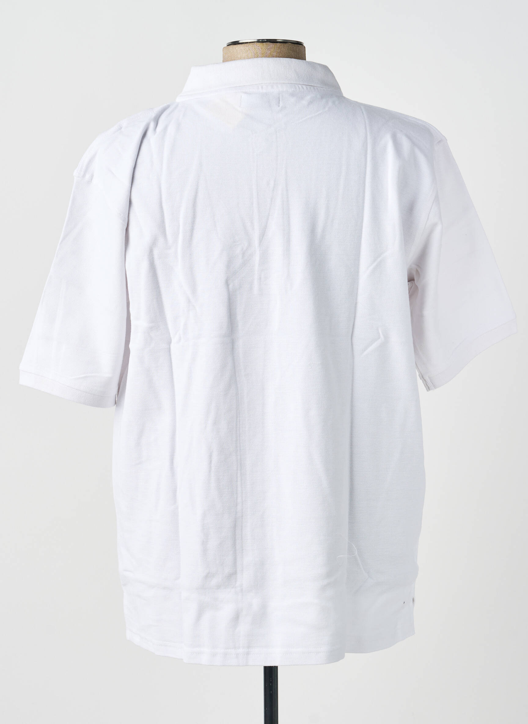 Polo coupe droite manches courtes blanc GWEN & BLACK homme