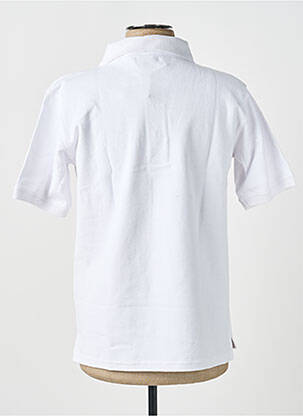 Polo coupe droite manches courtes blanc GWEN & BLACK homme