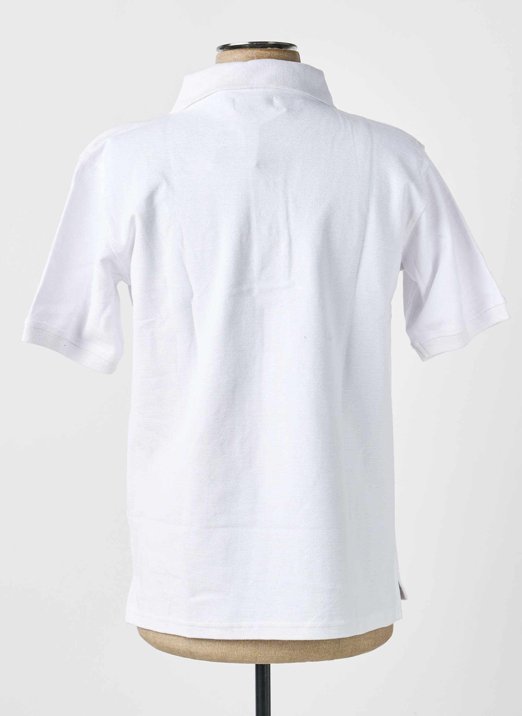 Polo coupe droite manches courtes blanc GWEN & BLACK homme