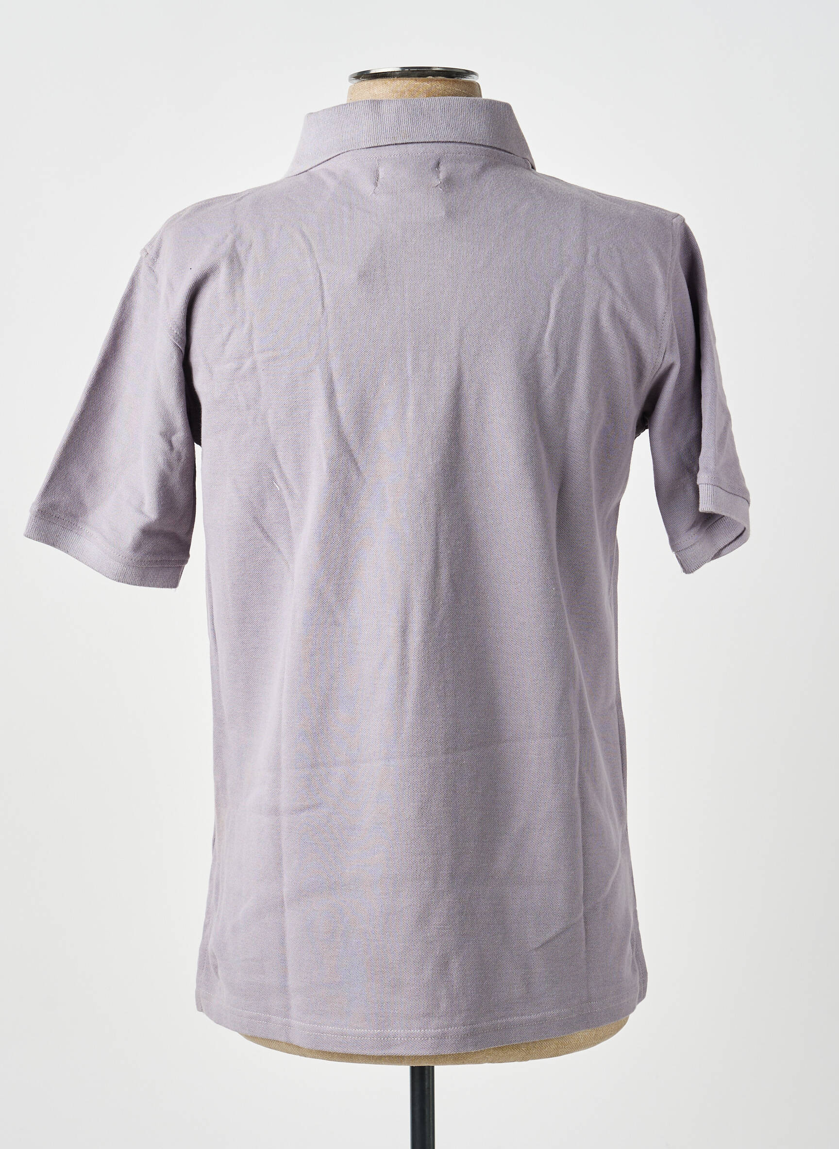 Polo coupe droite manches courtes gris GWEN & BLACK homme