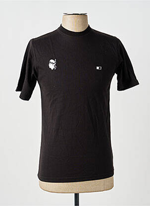 T-shirt broderie manches courtes noir GWEN & BLACK homme