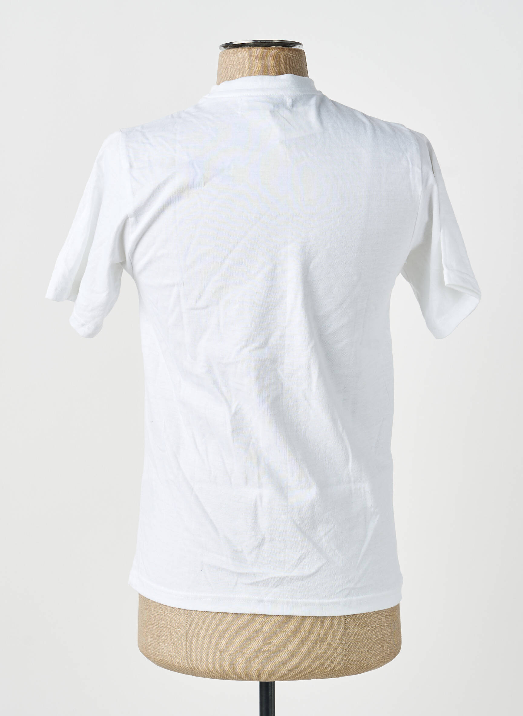 T-shirt broderie manches courtes blanc GWEN & BLACK homme