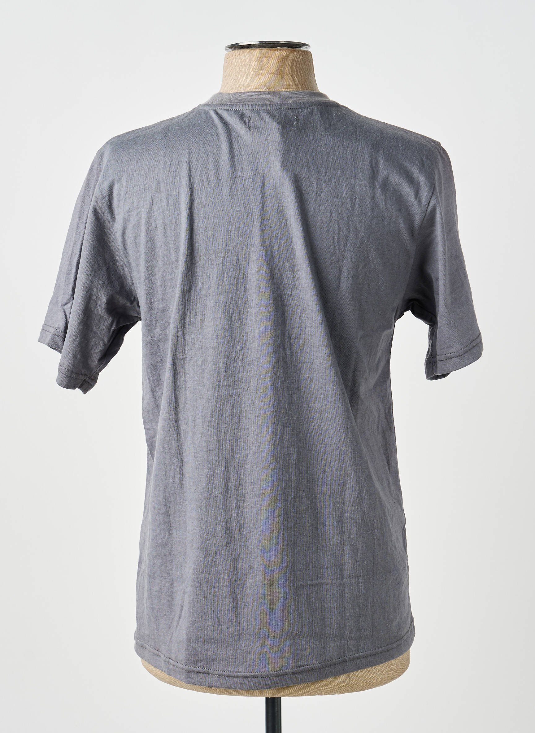 T-shirt broderie manches courtes gris GWEN & BLACK homme