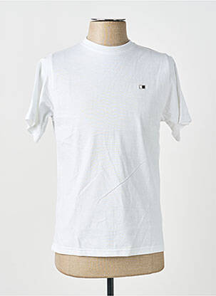 T-shirt broderie manches courtes blanc GWEN & BLACK homme
