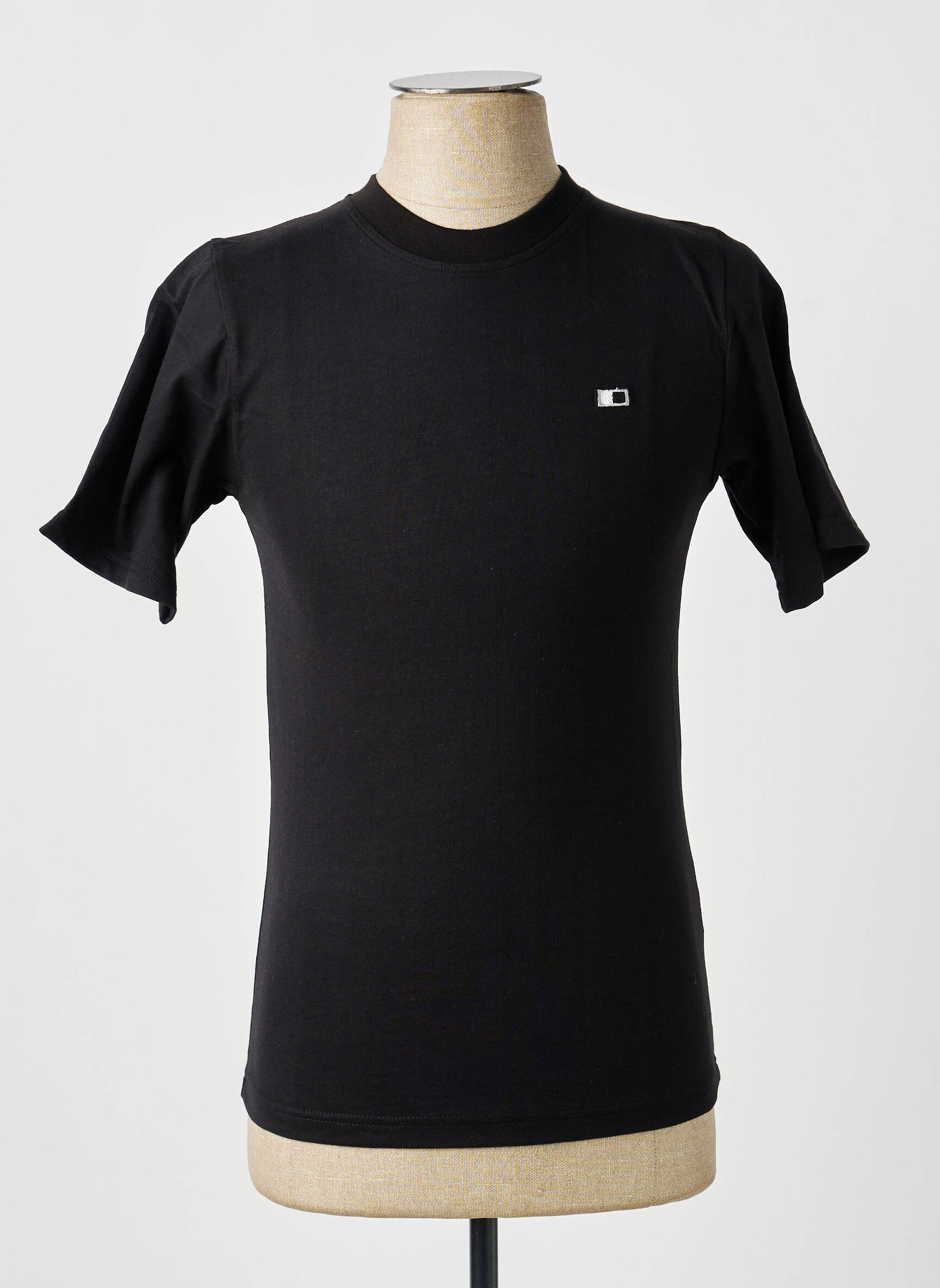 T-shirt broderie manches courtes noir GWEN & BLACK homme