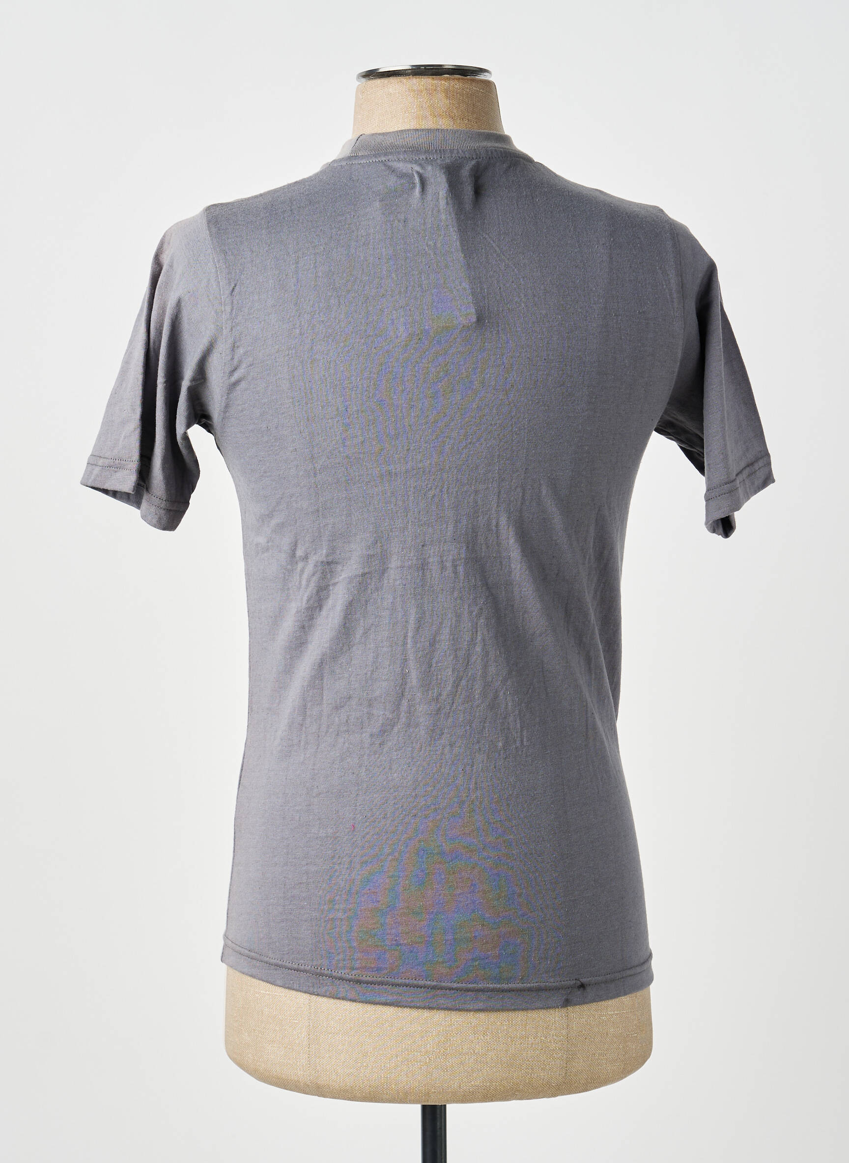 T-shirt broderie manches courtes gris GWEN & BLACK homme