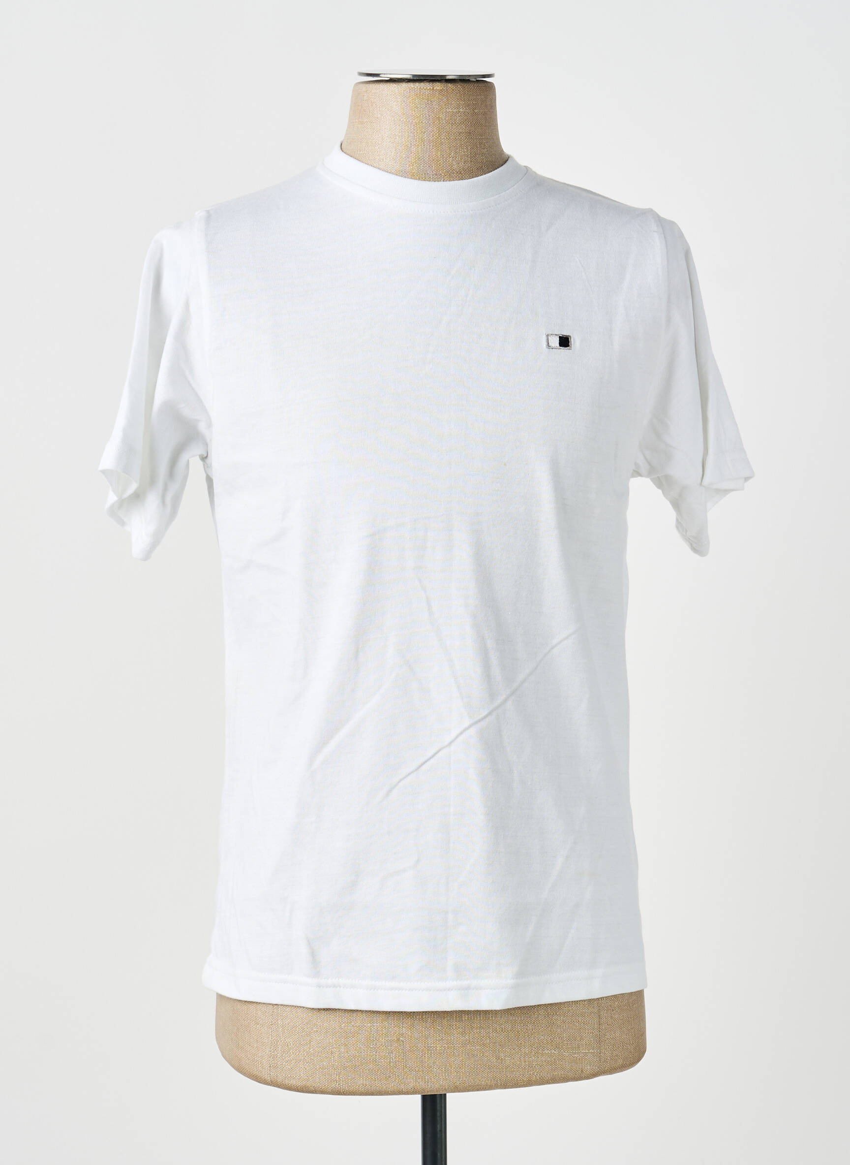 T-shirt broderie manches courtes blanc GWEN & BLACK homme