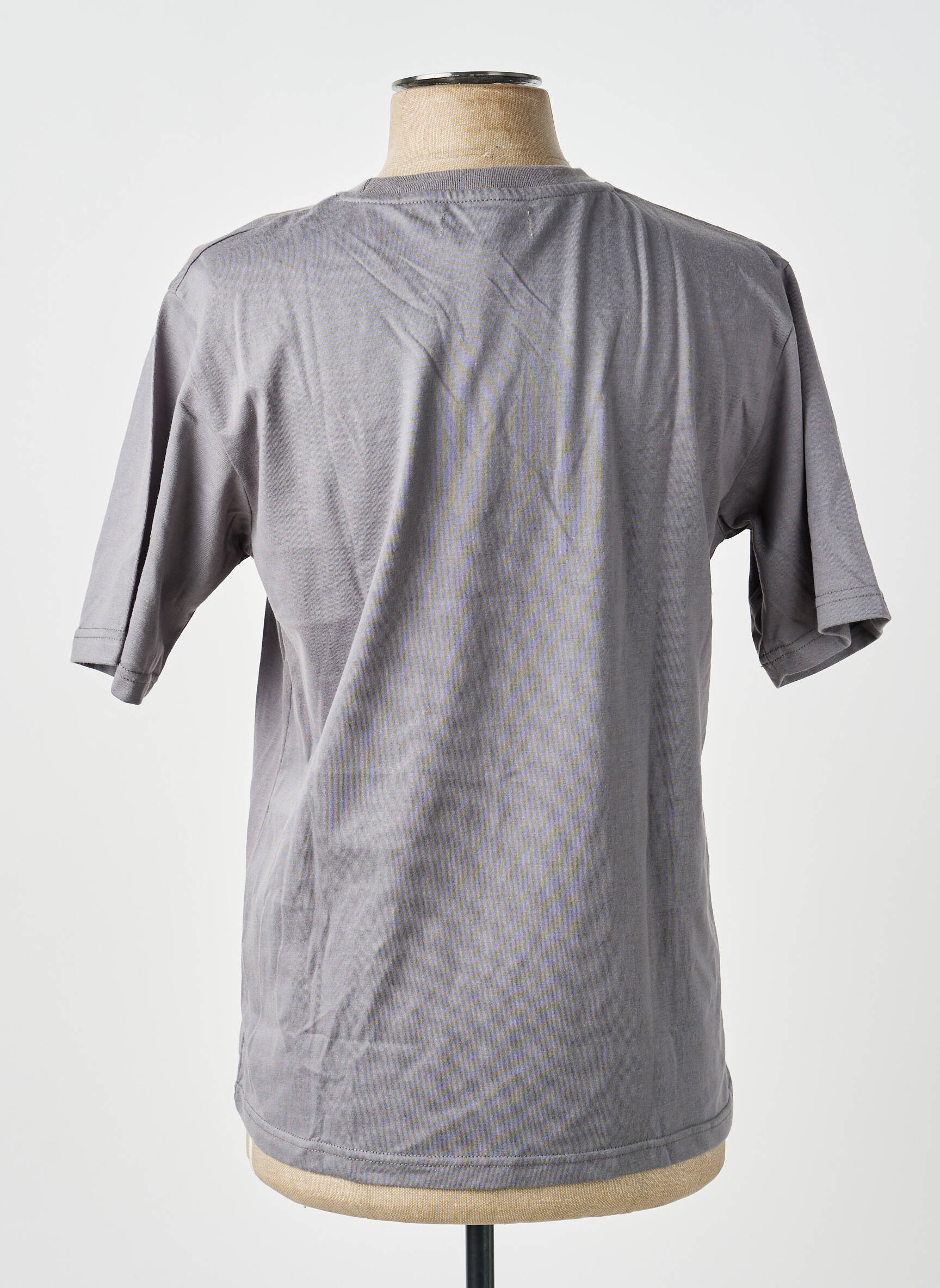 T-shirt broderie manches courtes gris GWEN & BLACK homme