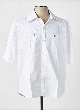 Chemise manches courtes coupe droite blanc GWEN & BLACK homme