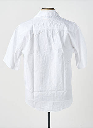 Chemise manches courtes coupe droite blanc GWEN & BLACK homme