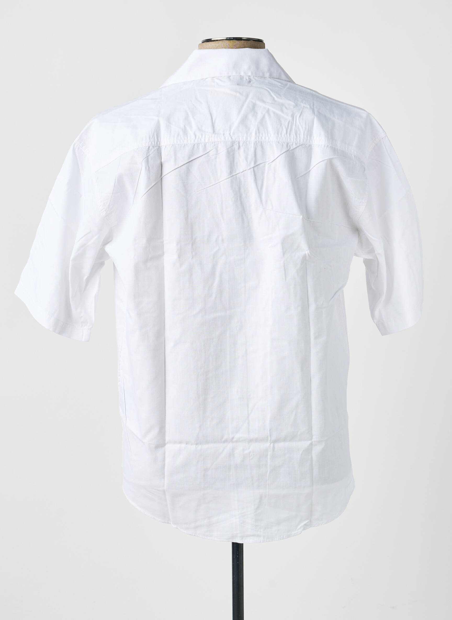 Chemise manches courtes coupe droite blanc GWEN & BLACK homme