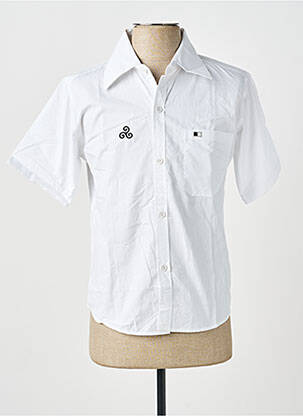 Chemise manches courtes coupe droite blanc GWEN & BLACK homme
