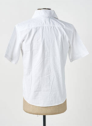 Chemise manches courtes coupe droite blanc GWEN & BLACK homme