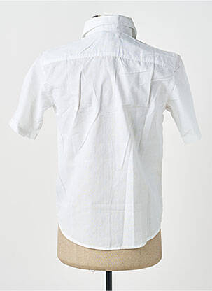Chemise manches courtes coupe droite blanc GWEN & BLACK homme