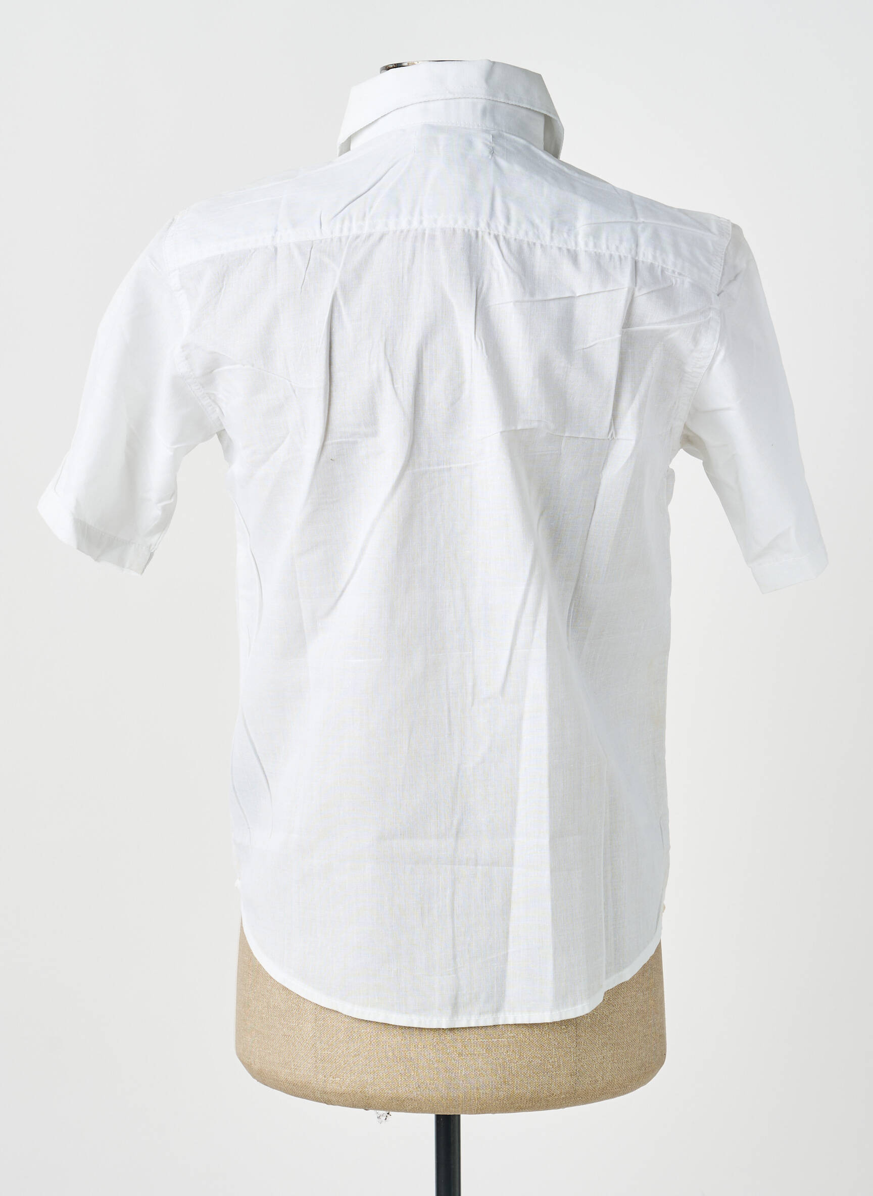 Chemise manches courtes coupe droite blanc GWEN & BLACK homme