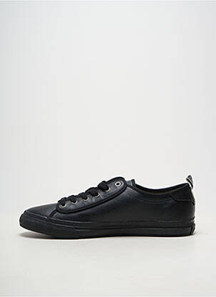 Baskets matière lisse bout rond noir STONE ISLAND homme