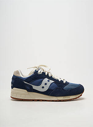 Baskets nubuck bout rond bleu SAUCONY homme