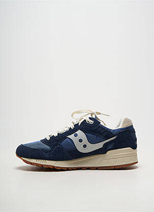 Baskets nubuck bout rond bleu SAUCONY homme
