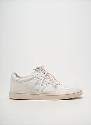 Baskets matière lisse bout rond blanc SAUCONY homme
